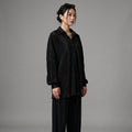 Ensemble chemise verte manches longues et pantalon large femme - Koreanxwear - Taille S