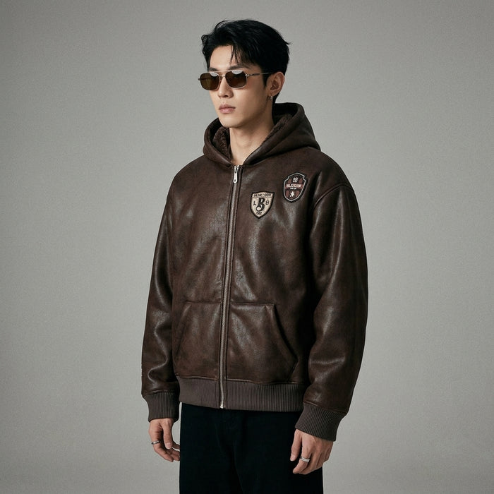 Veste courte à capuche noire pour homme - Koreanxwear - Taille S