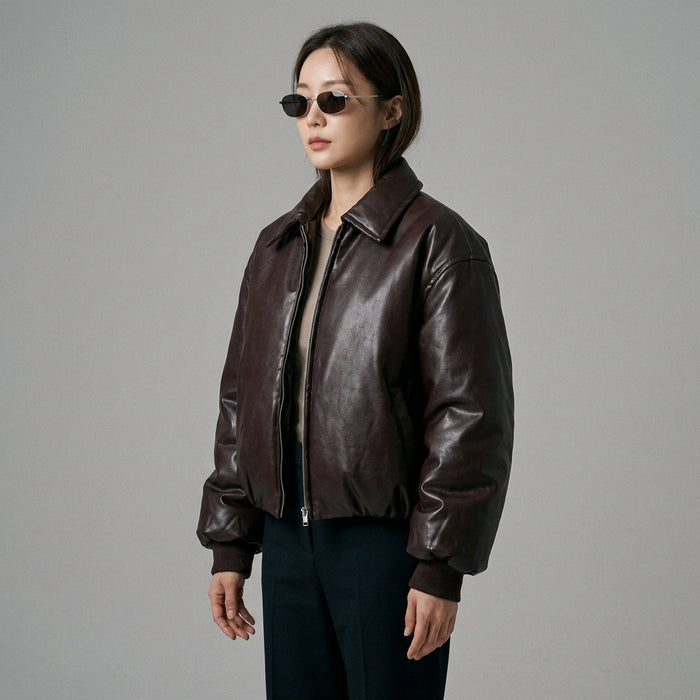 Doudoune courte matelassée en coton pour femme - K-fashion hiver - Taille S