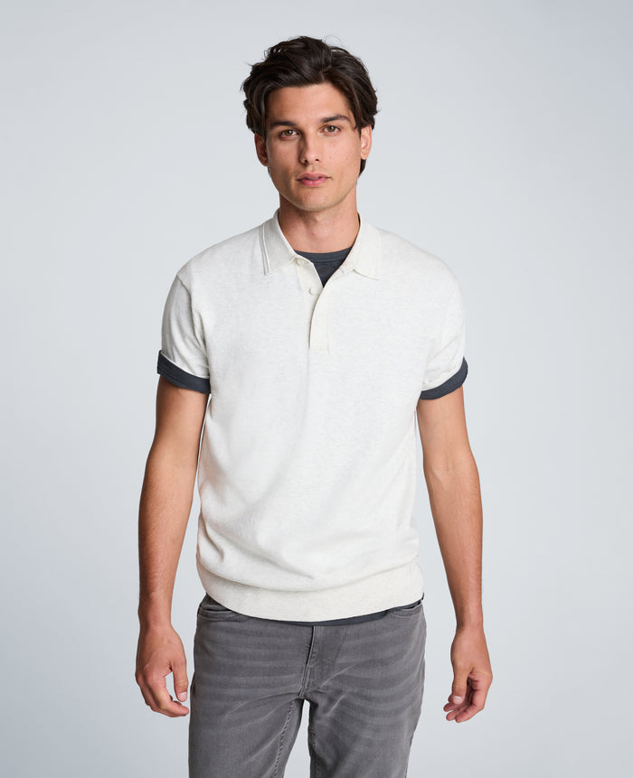 Short Sleeve Sweater Polo