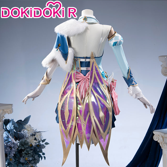 【Size S-2XL】DokiDoki-R Game Genshin Impact Cosplay Vesna Costume Snezhnaya Sudden Snow