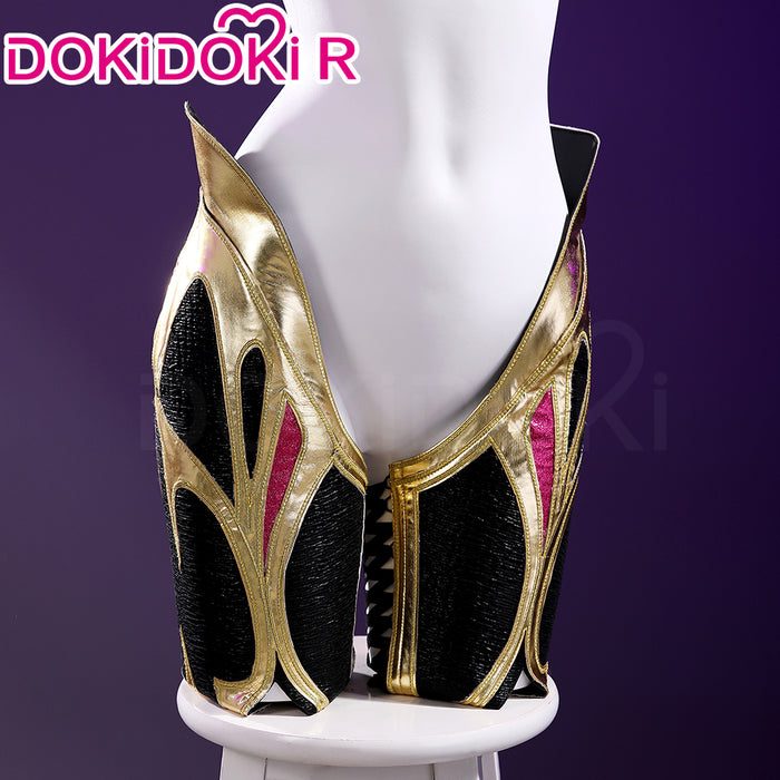 【Size S-3XL】DokiDoki-R Game Cosplay Black Grey Battle Dress Costume Daughter of the Void