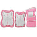 Skate Protective Gear Roller Derby Cruiser 3000 Youth Girl Tri pack Pink/White