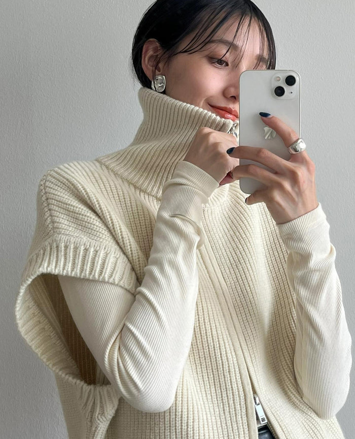 Sleeveless Korean Cocoon Vest