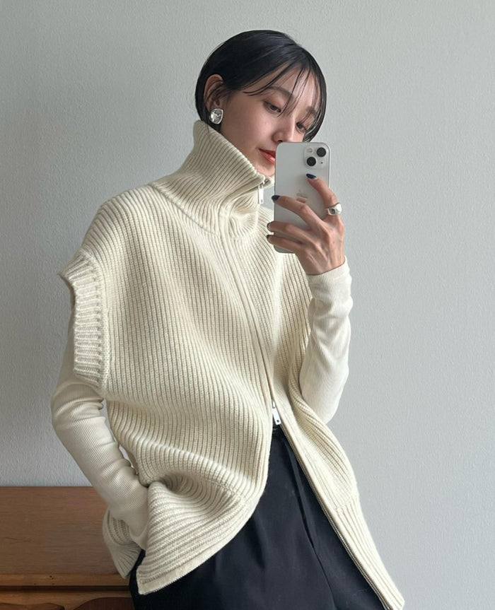 Sleeveless Korean Cocoon Vest