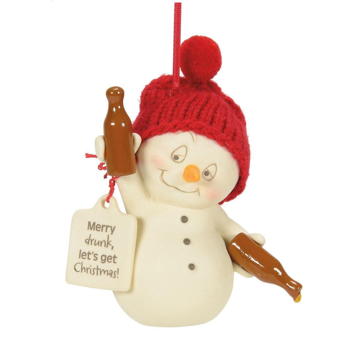 Snowpinions Merry Drunk Christmas Ornament