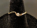 Solid Yellow or White Gold Natural Sapphire Promise Ring, Sapphire Accented,  Ring, 143-704 Fine Jewelry, Petite, Engagement, Genuine