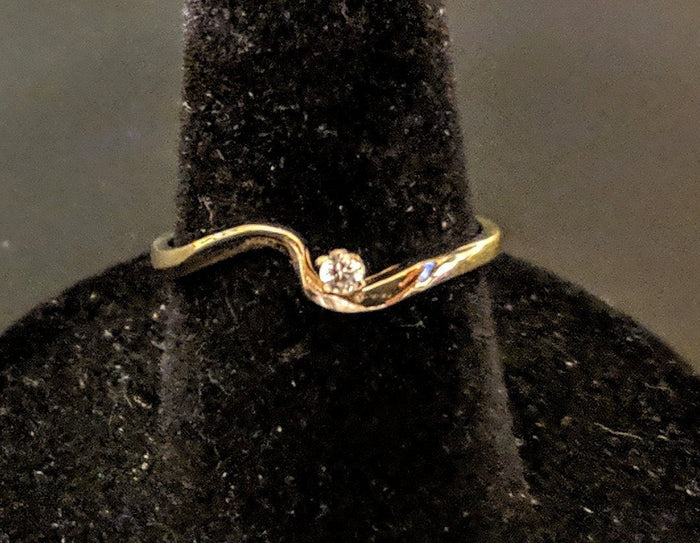 Solid Yellow or White Gold Natural Sapphire Promise Ring, Sapphire Accented,  Ring, 143-704 Fine Jewelry, Petite, Engagement, Genuine