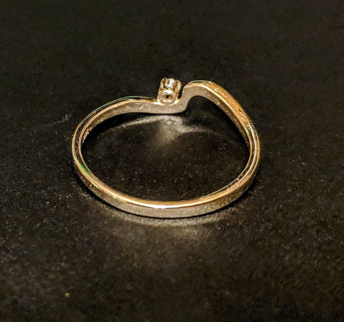 Solid Yellow or White Gold Natural Sapphire Promise Ring, Sapphire Accented,  Ring, 143-704 Fine Jewelry, Petite, Engagement, Genuine