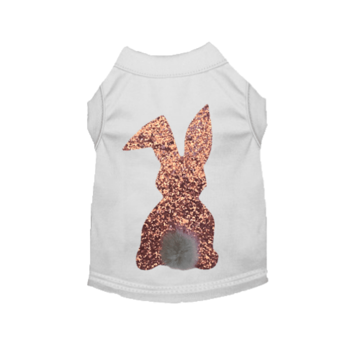 Bark Fifth Avenue Tee's XS Sparkle Bunny Pet Tee - White