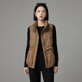 Gilet doudoune femme col montant noir - Mode Coréenne Hiver - Taille One Size
