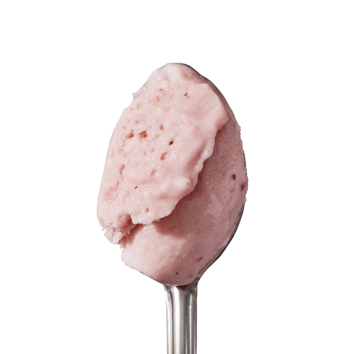 Strawberry and Coconut Water Sherbet (v)