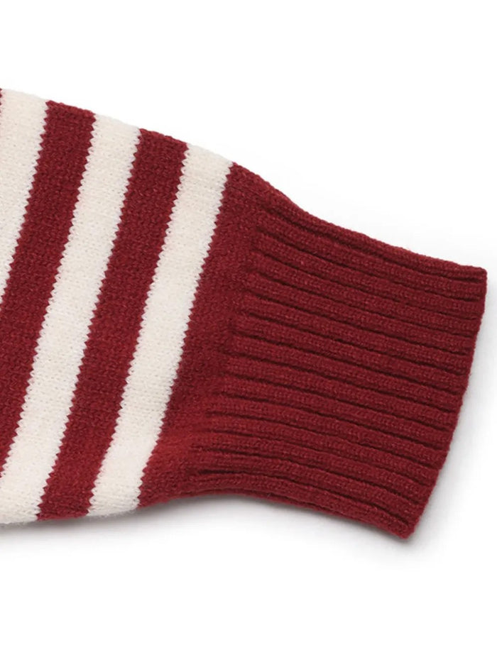 Striped Hooded Cardigan