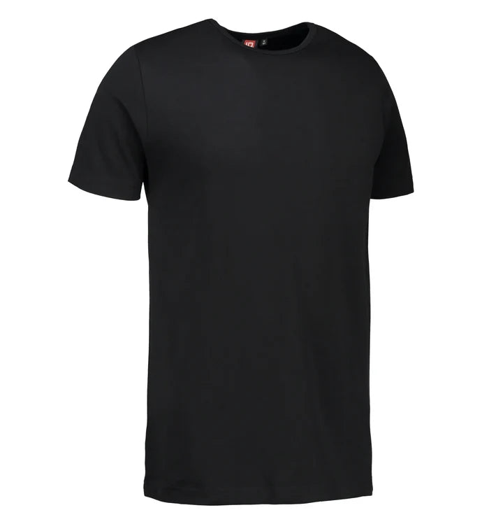 Svart t-shirt med rund hals för män