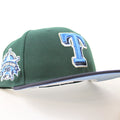 Texas Rangers 1995 All Star Game New Era 59Fifty Fitted Hat (Dark Green Navy Sky Blue Under Brim)