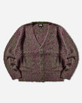 Stüssy Textured Cardigan Purple/Green Knitwears Cardigans 117291SJ 960