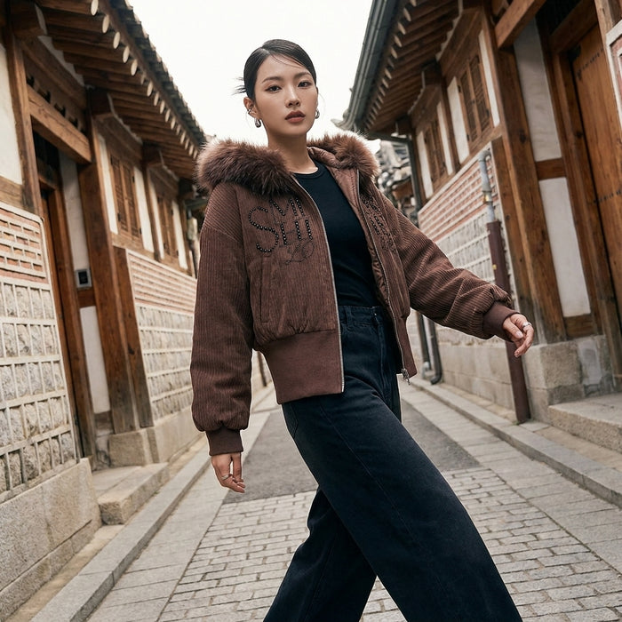 Veste à capuche épaisse homme, couleur unie, style streetwear pour l'hiver.