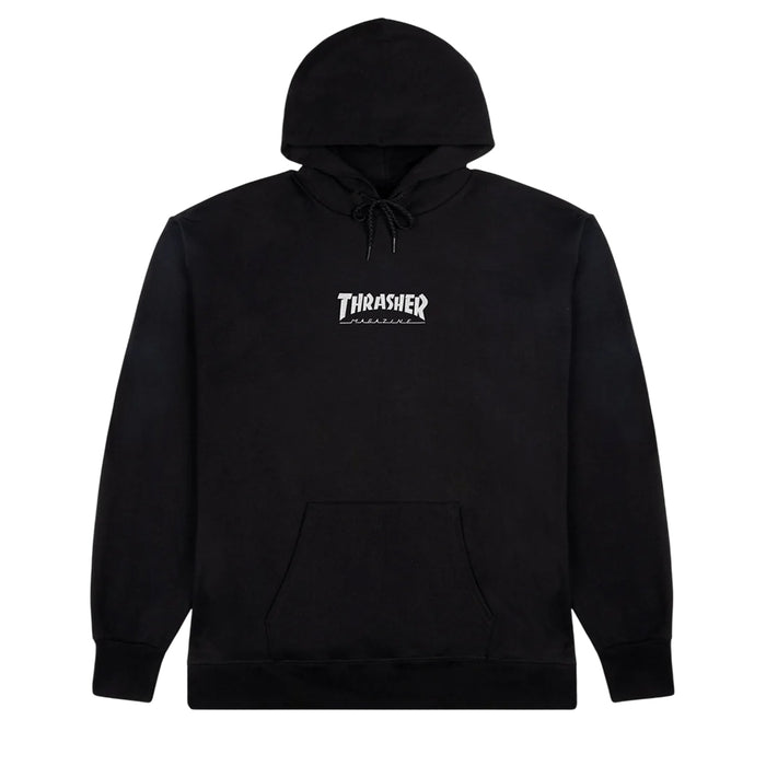 Thrasher - Heavyweight Embroidered Mag Logo Hood (Black)