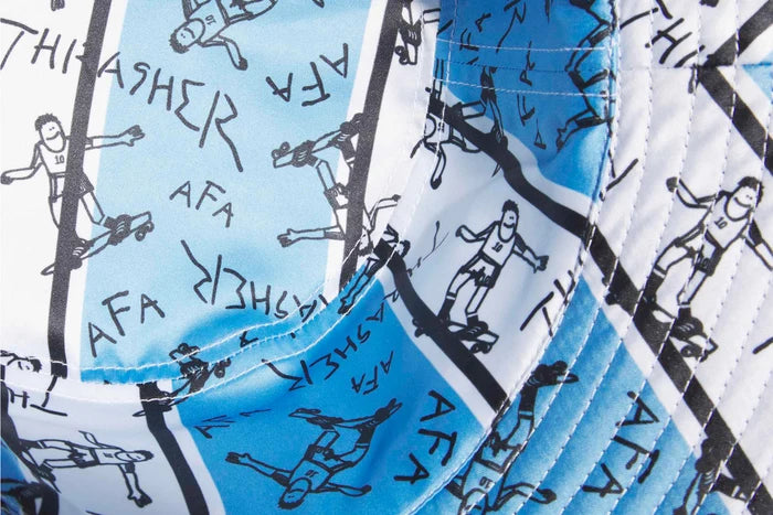 adidas - Thrasher x Argentina Bucket Hat (Night Navy/Light Blue)