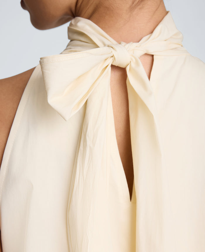 Tie Back Halter Midi Dress
