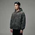 Veste à capuche tie-dye streetwear délavée - Koreanxwear - Taille S