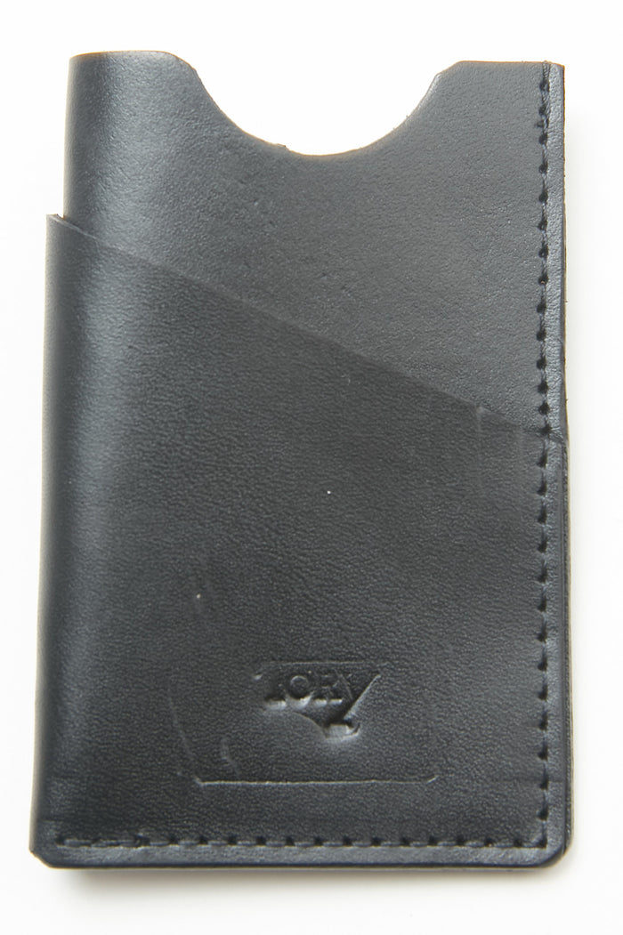 Tory Leather Card Case - Black (1902B)