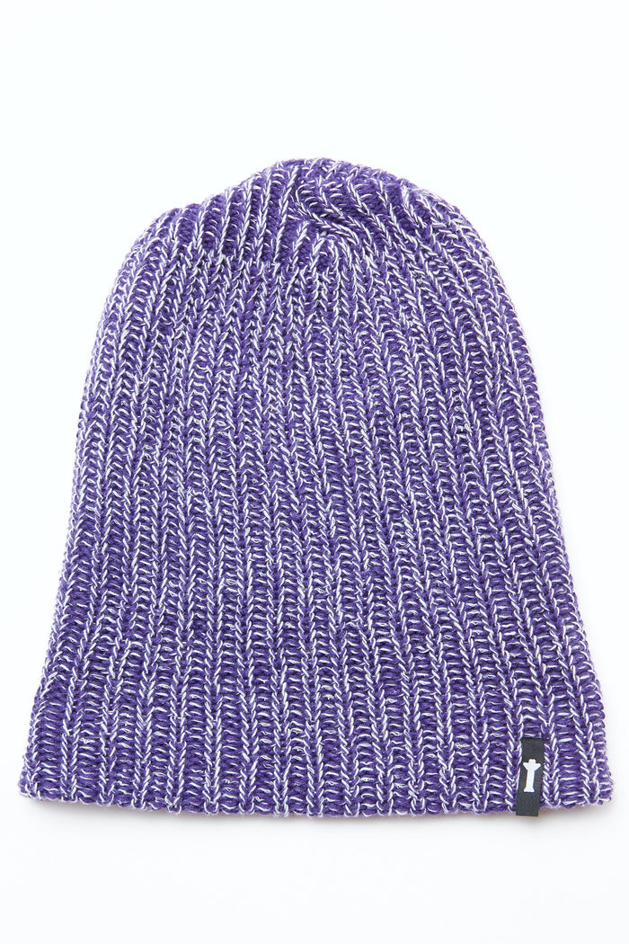 Totem Brand Co. Marled Watch Cap Beanie - Purple/White