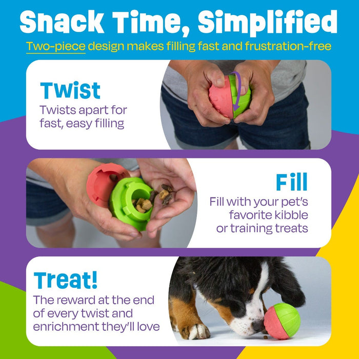 Tough & Tumble™ 2-Piece Treat Dispenser: Watermelon