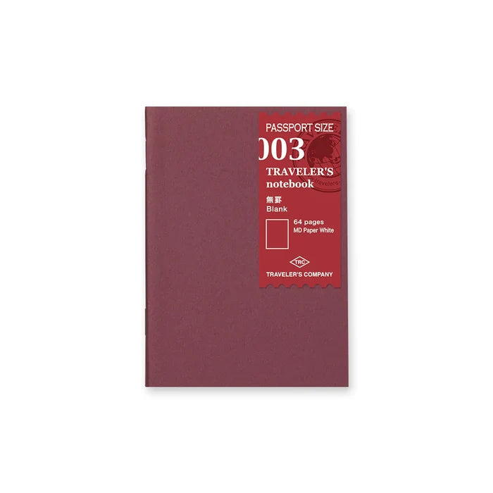 TRAVELER'S Company 003 Blank Notebook (Passport Size)