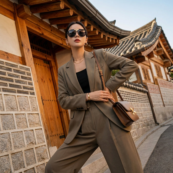 Lunettes de soleil aviateur tendance - Monture Léopard - Koreanxwear