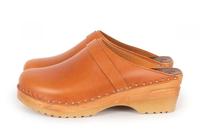 Troentorp Da Vinci Cognac Clogs - Ideal Natural