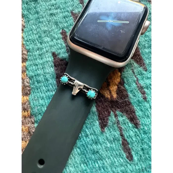 Turquoise & Sterling Silver Watch Charms (Available in 2 Designs)