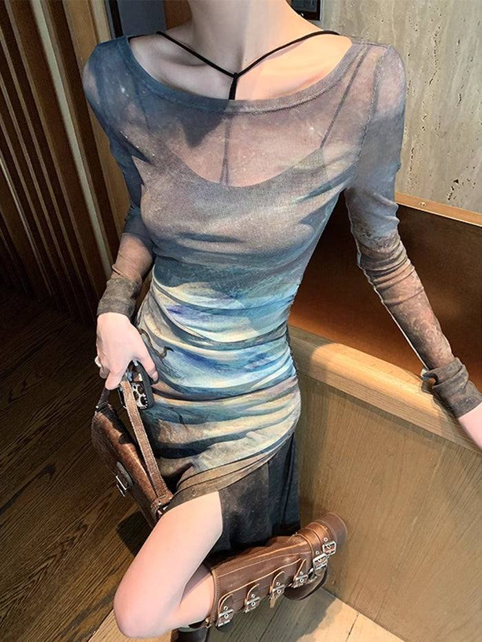 Two-Piece Set Long Dress