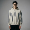 Sweat à capuche bicolore gris pour homme - K-fashion - Taille S