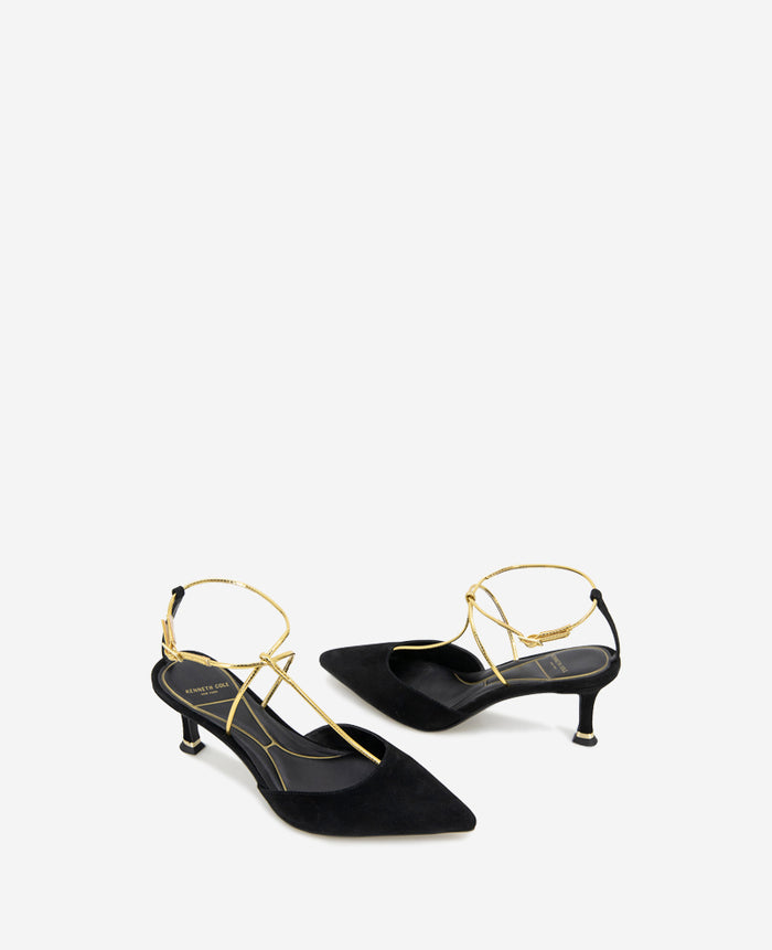 Umi T-Strap Suede Heel