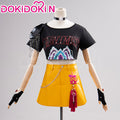 【US LOCAL SHIPPING 】【Size S-3XL】DokiDoki-N Movie Anime KPOP KILLER Cosplay Costume YELLOW SERIES