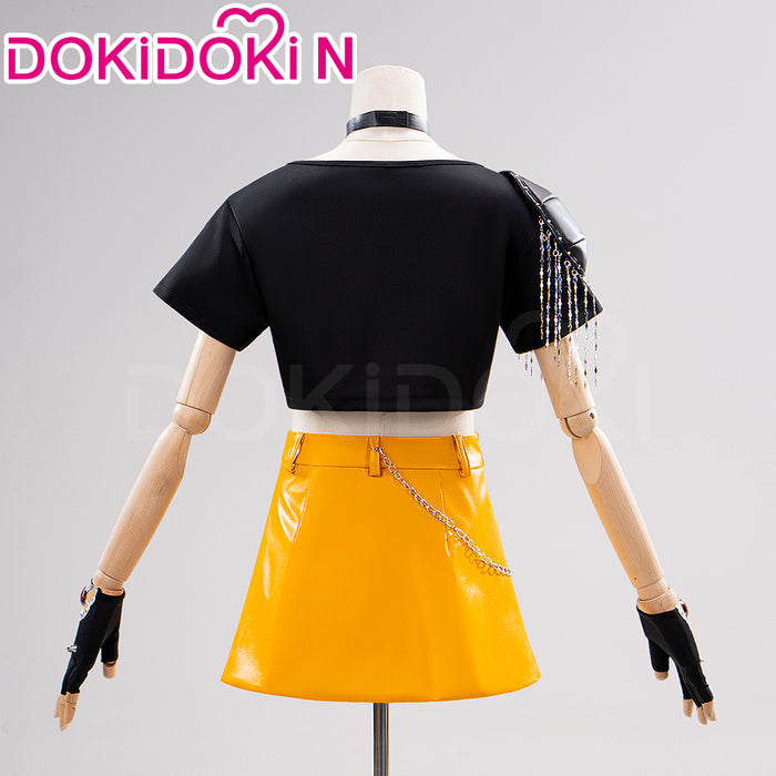 【US LOCAL SHIPPING 】【Size S-3XL】DokiDoki-N Movie Anime KPOP KILLER Cosplay Costume YELLOW SERIES