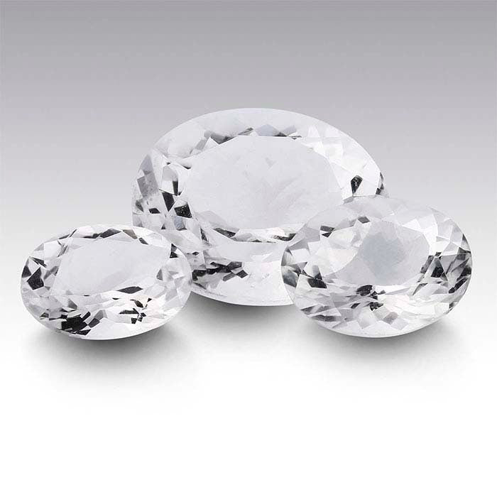 USA, Natural Genuine Arkansas Ice Quartz, White Clear Crystal Quartz, 8x6 to 12x10 Oval Cut, VVS, Loose Stone, Mined and Cut in USA