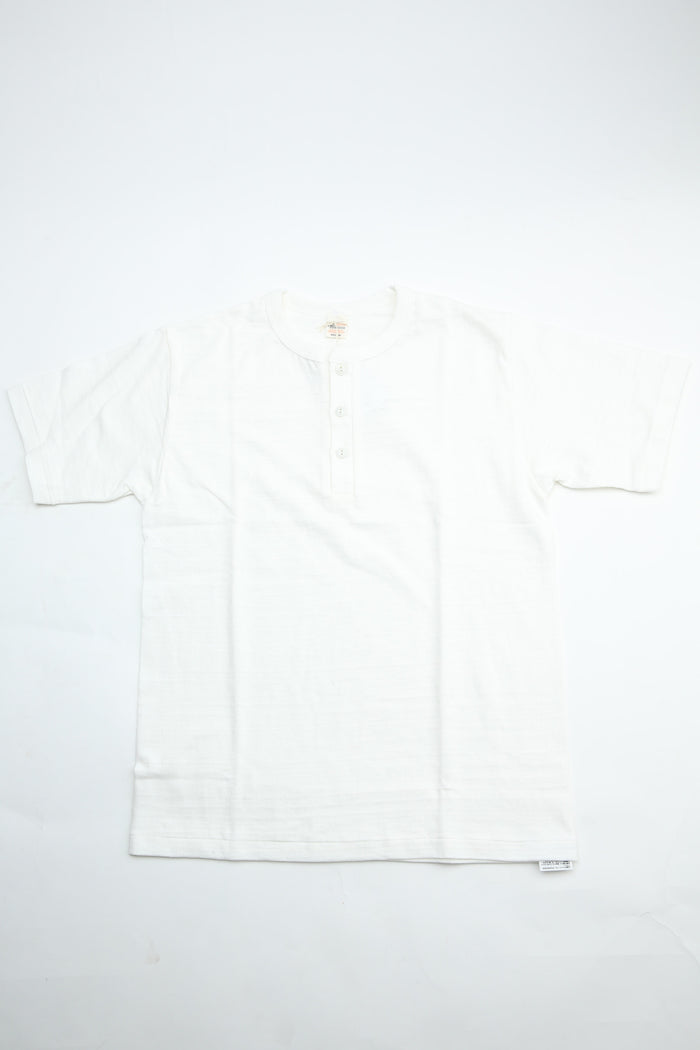 Warehouse & Co. Lot 4601 - Henley Neck T - Off White