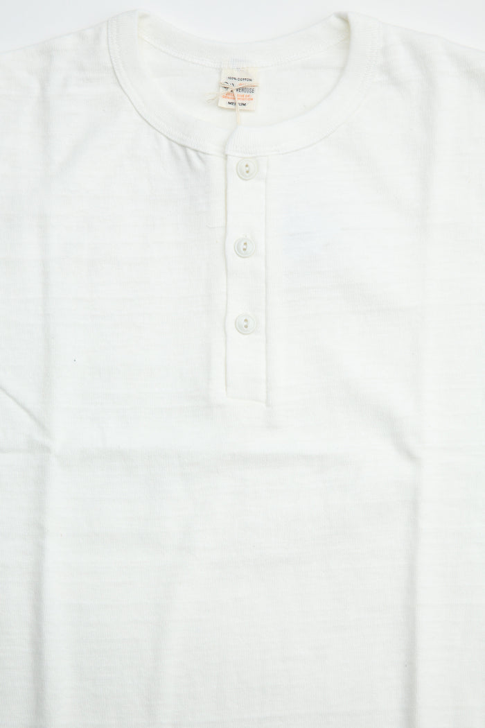 Warehouse & Co. Lot 4601 - Henley Neck T - Off White