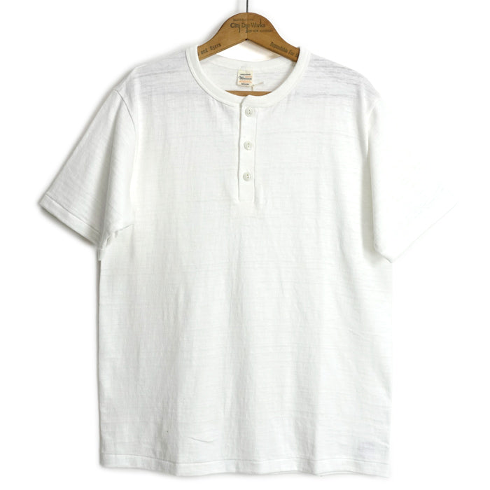 Warehouse & Co. Lot 4601 - Henley Neck T - Off White