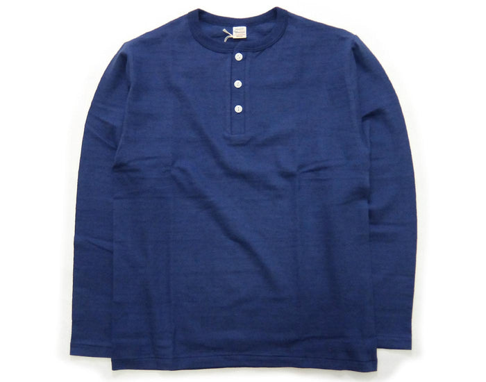 Warehouse & Co. Lot 5907 - Long Sleeve Henley Neck - Navy
