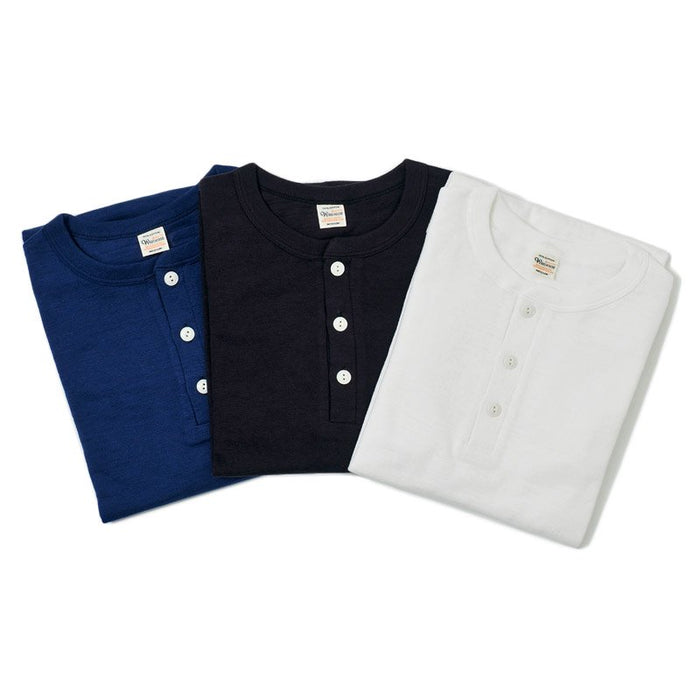 Warehouse & Co. Lot 5907 - Long Sleeve Henley Neck - Navy