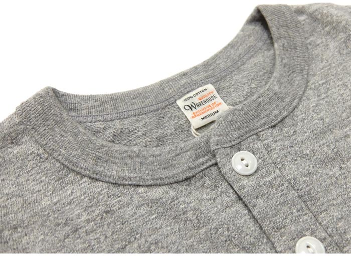 Warehouse & Co. Lot 5907 - Long Sleeve Henley Neck - Navy