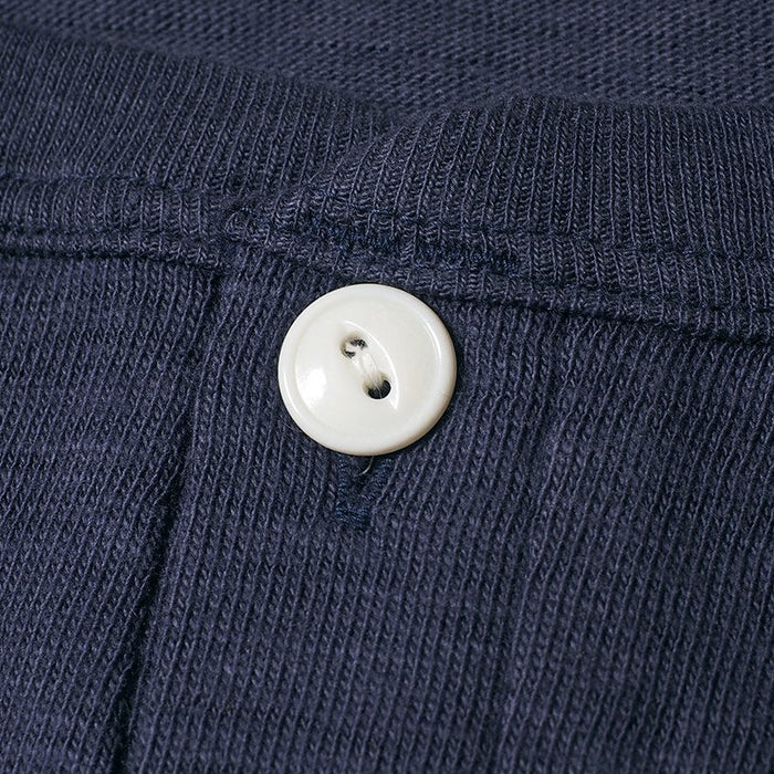 Warehouse Lot 4601 Henley Neck T - Eggplant / Navy