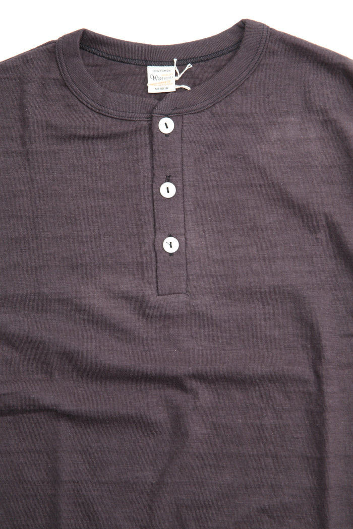Warehouse Lot 4601 Henley Neck T - Sumikuro Ink Black