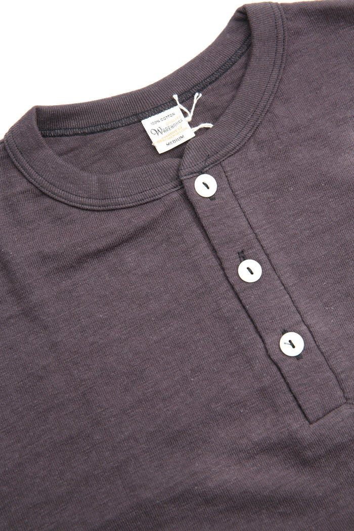 Warehouse Lot 4601 Henley Neck T - Sumikuro Ink Black