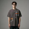 T-Shirt oversize homme emblème délavé K-fashion - Koreanxwear - Taille S