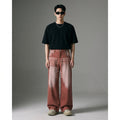 Jean large délavé pour un style streetwear et décontracté - Koreanxwear - Taille XL - Grande Taille