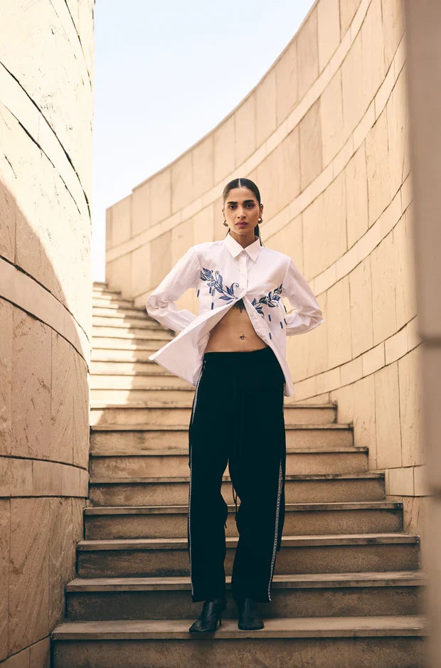 White Leaf Hue co ord set